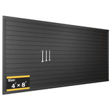 RORA Slat Wall Paneling Garage Slat Wall Storage Systems 4x8 ft Slatwall Black Heavy Duty Satwall for Tool Organization ,Pvc SlatWall Panels,Fits for Storage and Display RORA