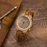 BOBO BIRD Mens Unique Engrave Wood Watches Luxury Stylish Watch Wood Strap with Bamboo Wooden Box BOBO BIRD