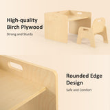 Bateso Montessori Weaning Table and Chair Set, Montessori Table and Chair Set for Toddlers, Montessori Children's Furniture for Reading, Crafts & Play, Suitable for Boys and Girls Aged 1-3 Years. Bateso