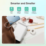 Nelko Label Maker Machine with Tape, P21 Bluetooth Label Printer, Wireless Mini Label Makers with Multiple Templates for Organizing Office Home, White, 1 Pack Nelko