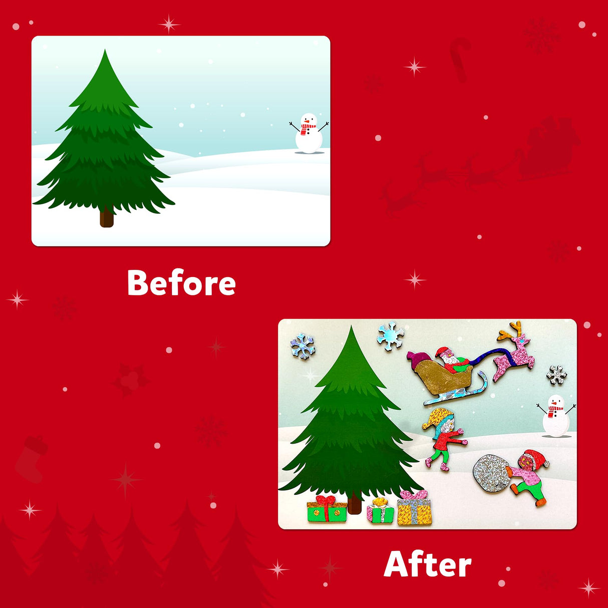 Skillmatics Foil Fun - Holiday Magic, No Mess Art for Kids, Christmas Craft Kits & Supplies, DIY Creative Activity, Travel Toys, Gifts for Boys & Girls Ages 4, 5, 6, 7, 8, 9 Skillmatics