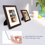 Golden State Art, Gallery Wall Frames, 11x14, 8x10, 5x7 Multiple Photo Frames Collage for Wall or Tabletop Displays with Mat or without Mat (Brown, 7 Pack) Golden State Art