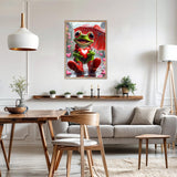 AIRDEA Diamond Paintings Kits for Adults,Frog Diamond Art Kits for Adults,12x16 Inch Love Heart and Flog,Gem Art Set Complete for Beginners AIRDEA