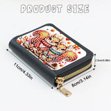 JISHSHAY Diamond Painting Credit Card Holder Squirrel Diamond Art Credit Card Wallet Squirrel Gem Art Wallet Gem Painting Coin Purse Mosaic Kits for Adults Billfold Animal Embroidery Kit Billfold JISHSHAY