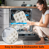 2Pack Silicone Muffin Pan For Baking With Metal Reinforced Frame, 12 Cup Nonstick Cupcake Pan, BPA Free Silicone Mini Muffin Pan, Cupcake Baking Pan Molds for Oven With Silicone Brush（Small Size） POSOSTO