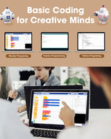 Biped Robot Kit STEM Toys Science Kit for Kids, Bionic Bipedal Robotics Programmable Coding Crafts Set for Arduino ESP32, Birthday Gift for Age 8-12 Boys Girls Teens ACEBOTT