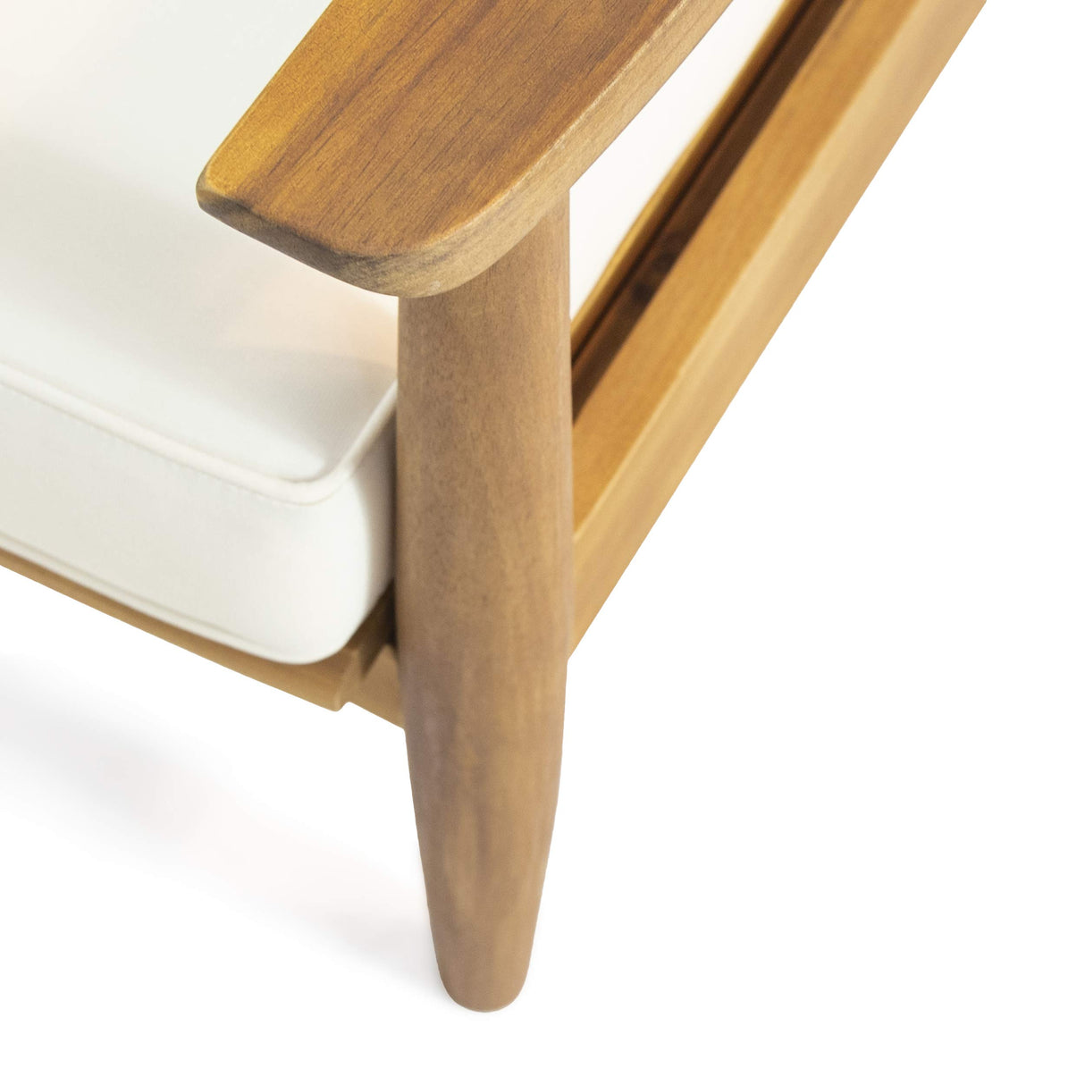 Christopher Knight Home Felix Outdoor Acacia Wood Loveseat Set with Coffee Table, Teak Finish, Beige Christopher Knight Home