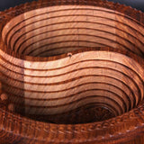 Handmade Wood Carving Fruit Plate -Wooden Fruit Basket, Creative Foldable Fruit Basket, Divided Snack Serving Tray, Collapsible Bread Nuts Baskets, Wooden Container for Candy, Fruit, Nuts Generic