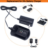 Tulepowceeng WA3742 Charger Compatible with Worx 20V Lithium Battery WA3525 WA3520 WA3578 Replacement for 20v Battery Charger WA3732 WA3875 WA3881 Tulepowceeng