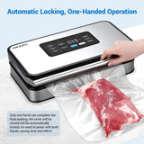 INKBIRD Vacuum Sealer Machine with 160W Double Pump, Full Automoatic Pro Vacuum Sealer for Food Preservation with Liquid/Moist/Dry Food, Food Sealer with Removable Drip Tray, Roll Storage and Cutter Inkbird