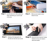 Black Jigsaw Puzzle Mat Roll Up - 3000 Pieces Large Puzzles Saver Board for Adults Kids, Storage and Transport Keeper Saver Accessories Table Portable Holder Organizer Board Pad Gift（Black Genovega