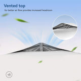 PHI VILLA Outdoor Pop up Canopy 10'x10' Tent Camping Sun Shelter-Series Party Tent, 100 Sq. Ft of Shade (White) PHI VILLA