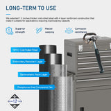 5-Drawers Gray Tool Chest, 2-in-1 Mechanic Rolling Tool Box Removable Lockable Tool Storage Cabinet, Metal Tool Cart with Drawers and Wheels for Garage, Workshop CMFYDAILY