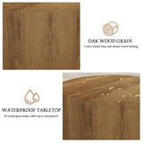 Vikiullf Nesting Coffee Table Set of 3, Round Wooden Coffee Tables, Modern Circle Table for Living Room, Bedroom, Accent Side Table End Table, Saving Space Design and No Need Assembly Vikiullf