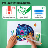 ARTISTRO Acrylic Paint Pens, Acrylic Paint Markers Dual Tip Markers, Acrylic Markers for Fabric, Canvas, Rock, Glass, Wood, Paper, DIY, Paint Markers (Dual Tip Dot + Brush, 24) ARTISTRO