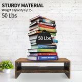 Zimilar Monitor Stand Riser, 2 Tiers Laptop Computer Monitor Riser for PC Screen, iMac, Desktop Wooden Screen Monitor Stand Riser with Storage for Home Office Zimilar