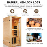 HAOYAYA Far Infrared Sauna Room Home Sauna 5 Heating Plates1-Person Infrared Saunas 980W Canadian Hemlock Sauna Room: 33.24 * 27.56 * 61.61 inches. HAOYAYA