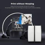 Creality PLA Filament 1.75mm Bundle 2KG, 3D Printer Filament Dimensional Accuracy +/- 0.02mm, No-Tangling Strong Bonding 3D Printing Filament, Fits for Most FDM 3D Printers(White) Creality