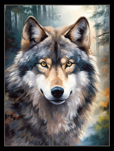 Eiflow DIY Diamond Art Painting Kits for Adults Wolf, 5D Animal Diamonds Painting Full Round Drill(12x16in) Eiflow