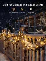 Govee Christmas Lights 66ft, Smart RGBIC Christmas String Lights App-Controlled, 125+ Scene Modes, IP65 Waterproof, Sync with Music, Works with Alexa, Lights for Christmas Decorations Indoor Outdoor Govee