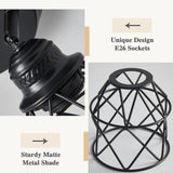 ABEAJAT Kitchen Light Fixtures, Adjustable Semi Flush Mount Ceiling Light with E26 Base, Multi-Directional Lamp for Kitchen, Hallway, Dining Room, Farmhouse, Entryway ABEAJAT