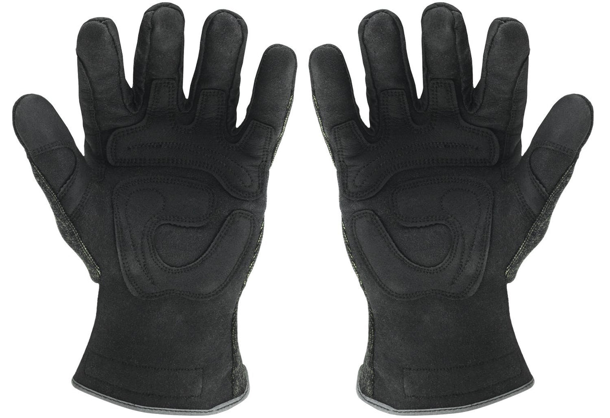Ironclad HEATWORX REINFORCED; Heat and Cut Resistant Gloves, Palm Heat Protection Rated up to 450°F, (1 Pair), Black Ironclad