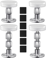 CRETBEL 4PCS Adjustable Bed Frame Anti-Shake Tool (Upgraded) for Loft Beds, Headboard Stoppers with Free Furniture Pads and Screws, Protect The Wall from Banging, Easy to Install (1.1-2.5in) CRETBEL