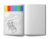 Beach fun: Pick and Paint Coloring Activity Book WoodArtSupply