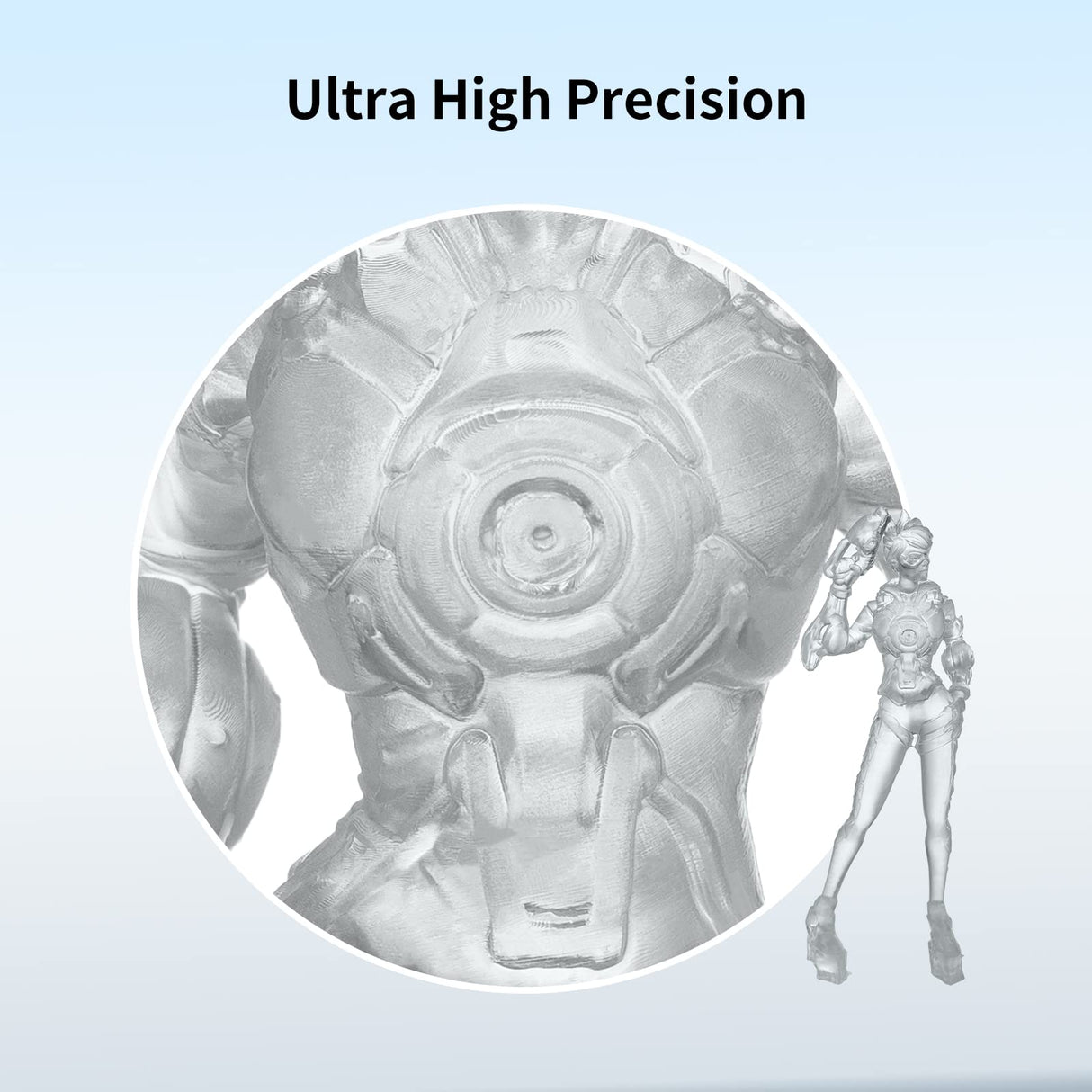 Anycubic ABS-Like + 3D Printer Resin, Toughness and Non-Brittle 405nm UV-Curing Resin, High Precision Standard Photopolymer Resin for 8K Capable LCD DLP 3D Printing (Transparent, 1kg) ANYCUBIC