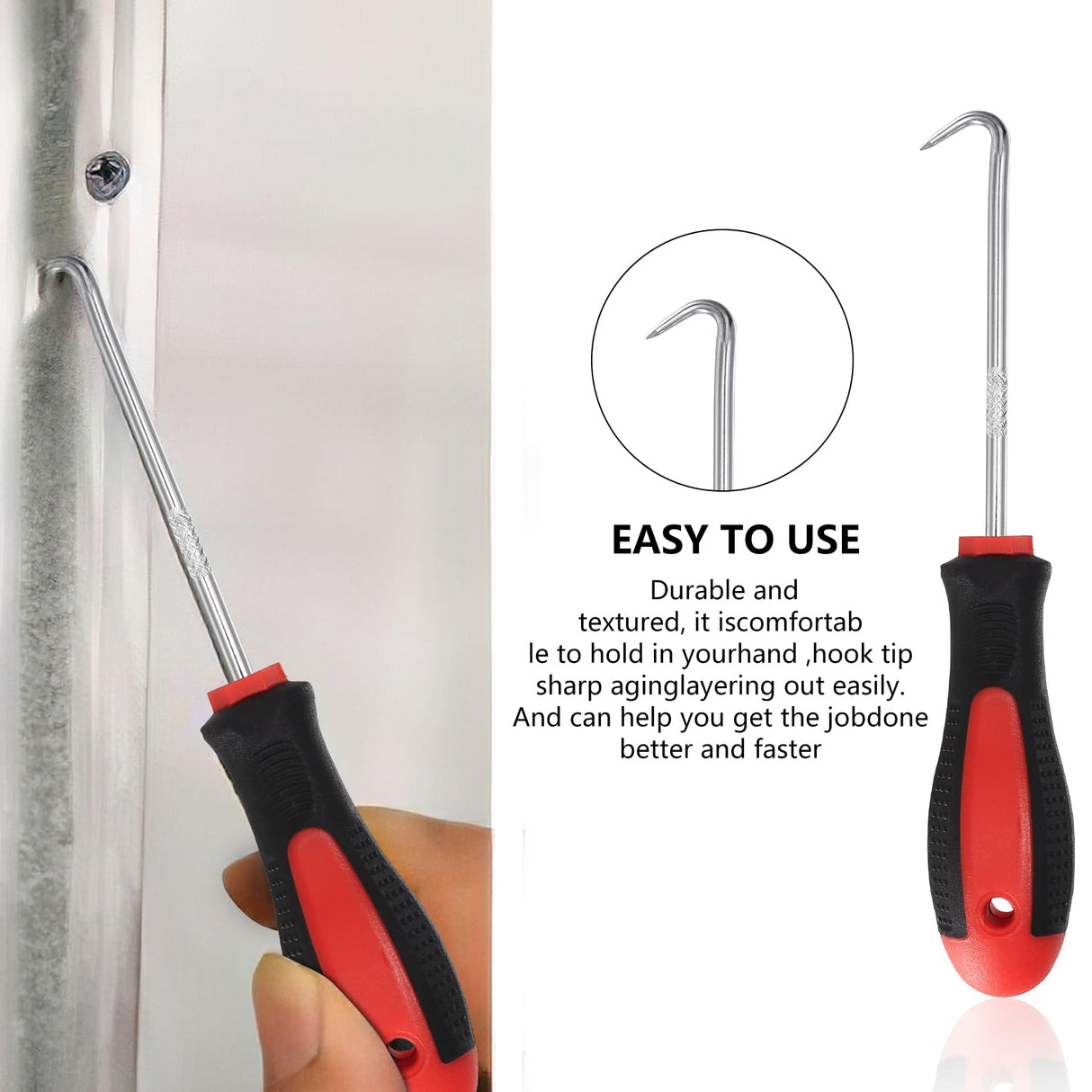 Zxglxinyao Screen Repair Tool, 3 Pcs Window Screen Rolling Tool, Metal/Nylon Window Screen Spline Roller Tool, Screen Roller with Bearing for Install/Repair/Replace Window Screens, with Removal Hook Zxglxinyao