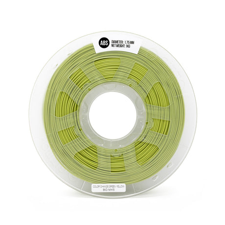 Gizmo Dorks 3mm (2.85mm) ABS Filament 1kg / 2.2lb for 3D Printers, Color Change Green to Yellow Gizmo Dorks