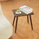 AWASEN Side Table, Small Wood End Table Living Room, Mini Bed Side Table Modern Accent Nightstand with Solid Wood for Bedroom Office Small Spaces, Rustic Brown AWASEN