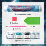 Fabioyar Diamond Art Kits for Adults - Frameless Phoenix Blossoms Golden Hues Art 5d Diamond Painting Kits for Adults Beginners for Home Wall Decor 12 X 16 Inch Fabioyar