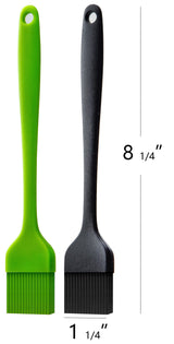 Ortarco Silicone Basting Pastry Brush for Baking Cooking Bbq Grill Spread Oil Butter Sauce 2 Pack Ortarco