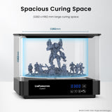 UniFormation Cure3 Curing Machine 405nm UV Resin Curing Station with 360° Turntable D282 x H162 mm Curing Box for GK3 Pro GK3 and Other Resin 3D Printers Within 10.3 inches Uniformation