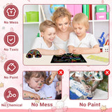 ZMLM Scratch Rainbow Art Paper Set - 50Pcs Magic Scratch Off Art Craft Supplies Kits for Kids Girls Boys Black Scratch Notes Sheet Doodle Pad for Fun DIY Toy Party Favors Christmas Birthday Gift ZMLM