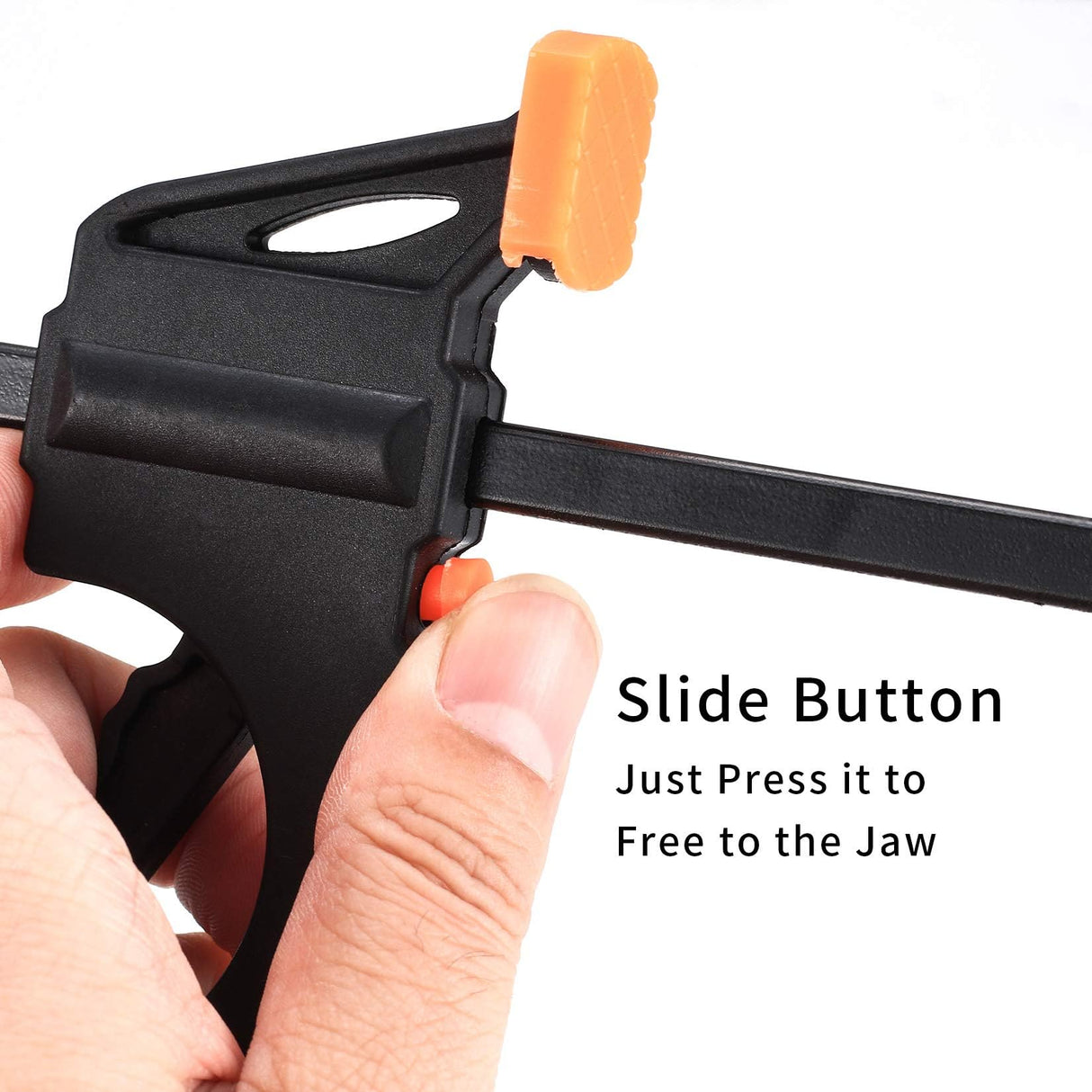 4 Inch Bar Clamps for Woodworking, 5 Pcs Trigger Quick Grip Clamps, One Handed Ratchet Wood Working Clamps, Mini Small Bar Woodworking Clamps for Wood Gluing Crafts Xujinsongg