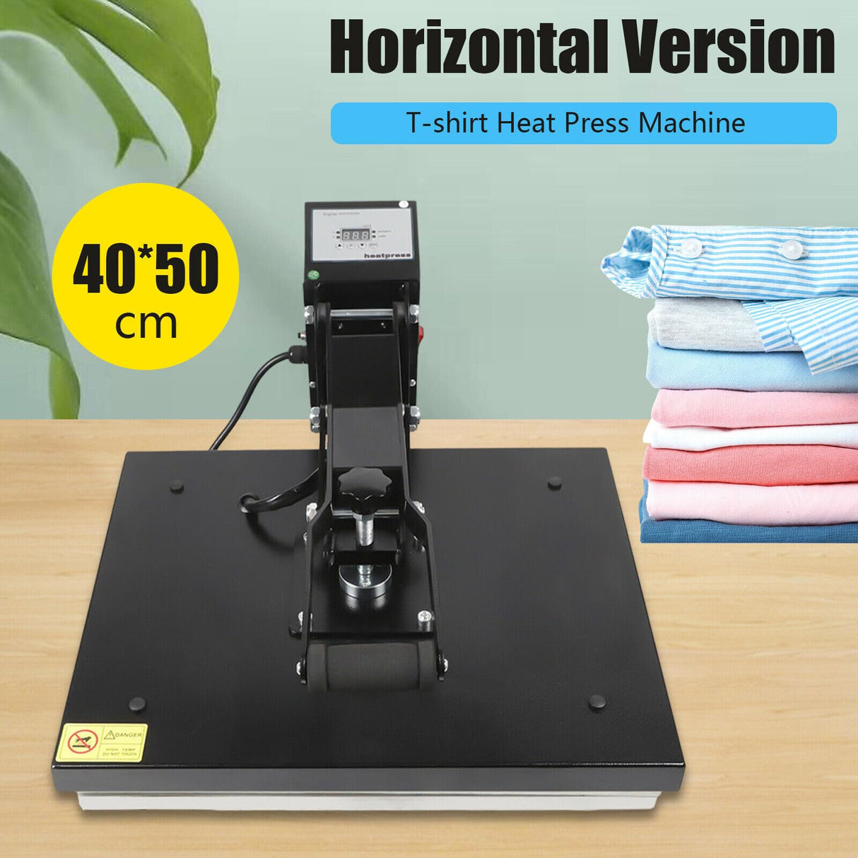 16‘ x 24’ Automatic Heat Press Clamshell Thermal Sublimation Printer for T-Shirts, for Pillowcases, Fabric Puzzles Photos, Metal Rocks, Digital Displays, T-Shirt DIY HP480 1400W TANAUT