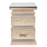 Honey Keeper Beehive 20 Frame Complete Box Kit (10 Deep and 10 Medium) with Metal Roof for Langstroth Beekeeping Honey Keeper