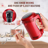 Kestreln Hand Mixer Electric Handheld with Flat Bottom, Portable Mixer for Kitchen Baking Cake, Powerful Mixing for Thicker Doughs with dough hooks Kestreln