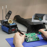 YIHUA 948DB+ II Soldering Iron Station Kit compatible for T12 solder iron tip with 3 tips with °F-°C Conversion, Sleep Mode, Auto Shutdown, Preset Channels, Calibration Functions YIHUA