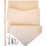Realeather DIY Envelope Clutch Purse Kit, Natural Realeather