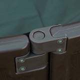 Outsunny Kids Outdoor Sandbox with Cover Garden Bed, Easy Assembly Children's Round Sandbox for Backyard, Brown, 48.5" x 48.5" x 8.75" Outsunny