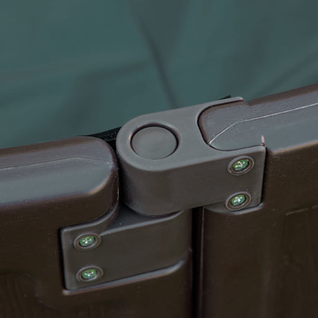 Outsunny Kids Outdoor Sandbox with Cover Garden Bed, Easy Assembly Children's Round Sandbox for Backyard, Brown, 48.5" x 48.5" x 8.75" Outsunny