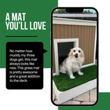 MAYSHINE Artificial Grass Door Mat - for Entryway Indoor/Outdoor Green Turf Rug, Perfect for Dog Potty Training and Multi-Purpose Use 29.5x17inches MAYSHINE