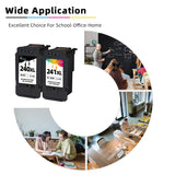 Ubinki Remanufactured Ink Cartridge Replacement for Canon 240XL 241XL PG-240 CL-241 PG240 CL241 XL Black and Color Combo for MG3620 MG3600 TS5120 TS5100 MG2120 MG3520 MX452 MX512 MX472 MG2220 Printer Ubinki