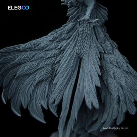 ELEGOO Upgraded 8K Standard Photopolymer 3D Printer Resin 405nm UV-Curing Resin Best for 8K/12K/14K Saturn MSLA DLP LCD 3D Printing Space Grey 1000G ELEGOO