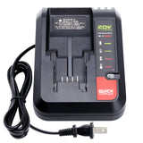 Elefly 20V Battery Charger PCC692L Compatible with Porter Cable 20V Lithium Battery PCC680L PCC685LP and Compatible with Black Decker 20V Battery LBXR20 LB2X4020 ELEFLY