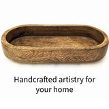 Modish Luxury Decorative Wooden Dough Bowl 13 inch, Brown Modish Luxury