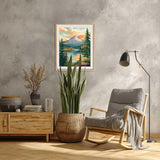 Artbrush Tower Mount Hood Paint by Number, Mt Hood Paint by Numbers Kit for Adults, Snow Mountains Landscape Acrylic Painting, Trees Lakes Home Wall Decor(16x20inch) Artbrush Tower